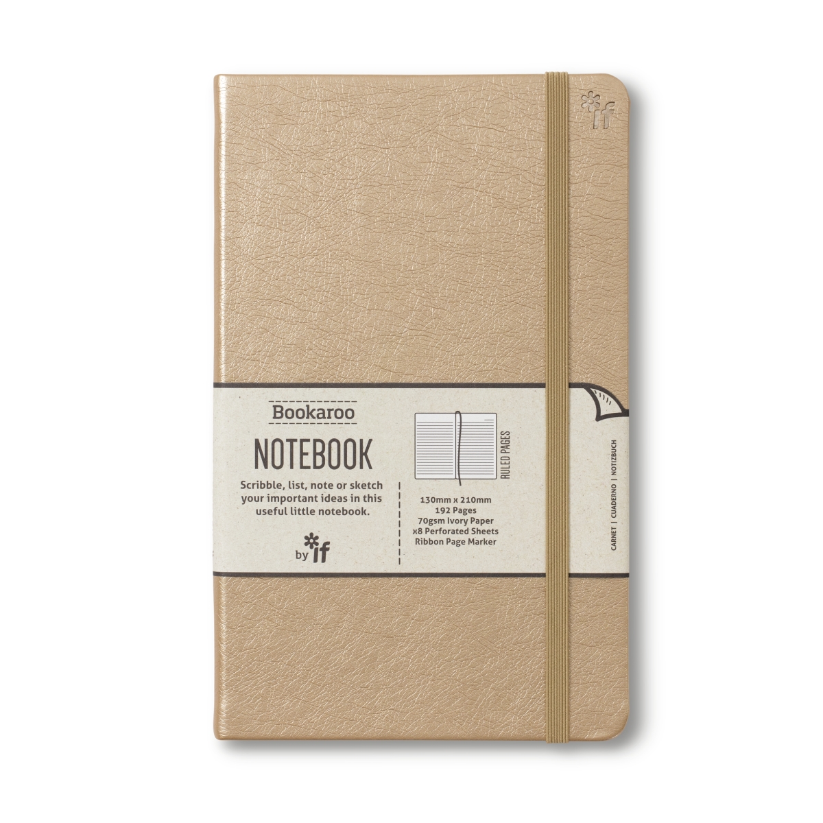 43218 Bookaroo Notebook, Gold