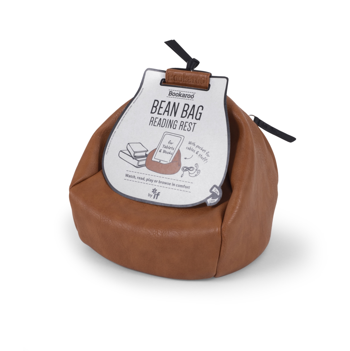Picture of If USA 43801 Bookaroo Bean Bag Reading Rest&#44; Brown & Black