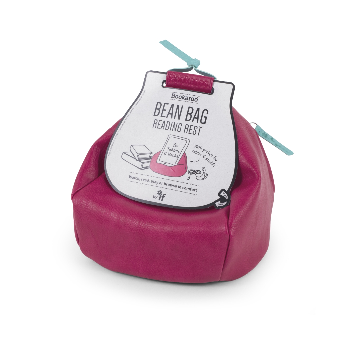 Picture of If USA 43805 Bookaroo Bean Bag Reading Rest&#44; Pink & Mint