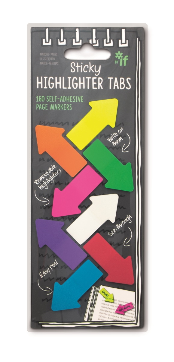 Sticky Highlighter Tabs, Multi Color