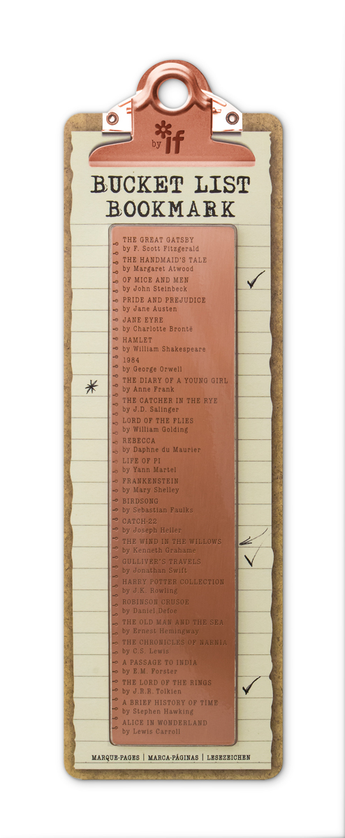 47101 Bucket List Bookmark, Copper