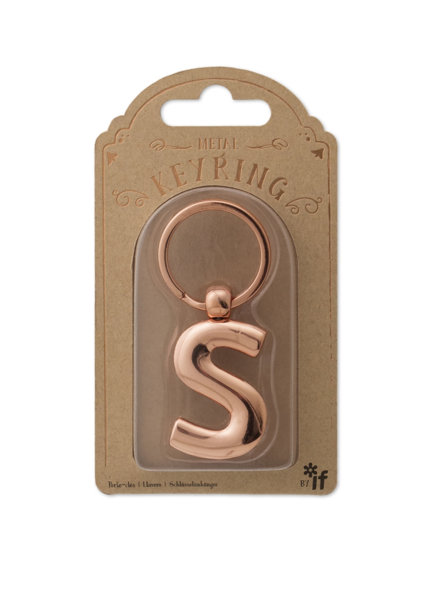 Copper Letter Keyrings, Letter S