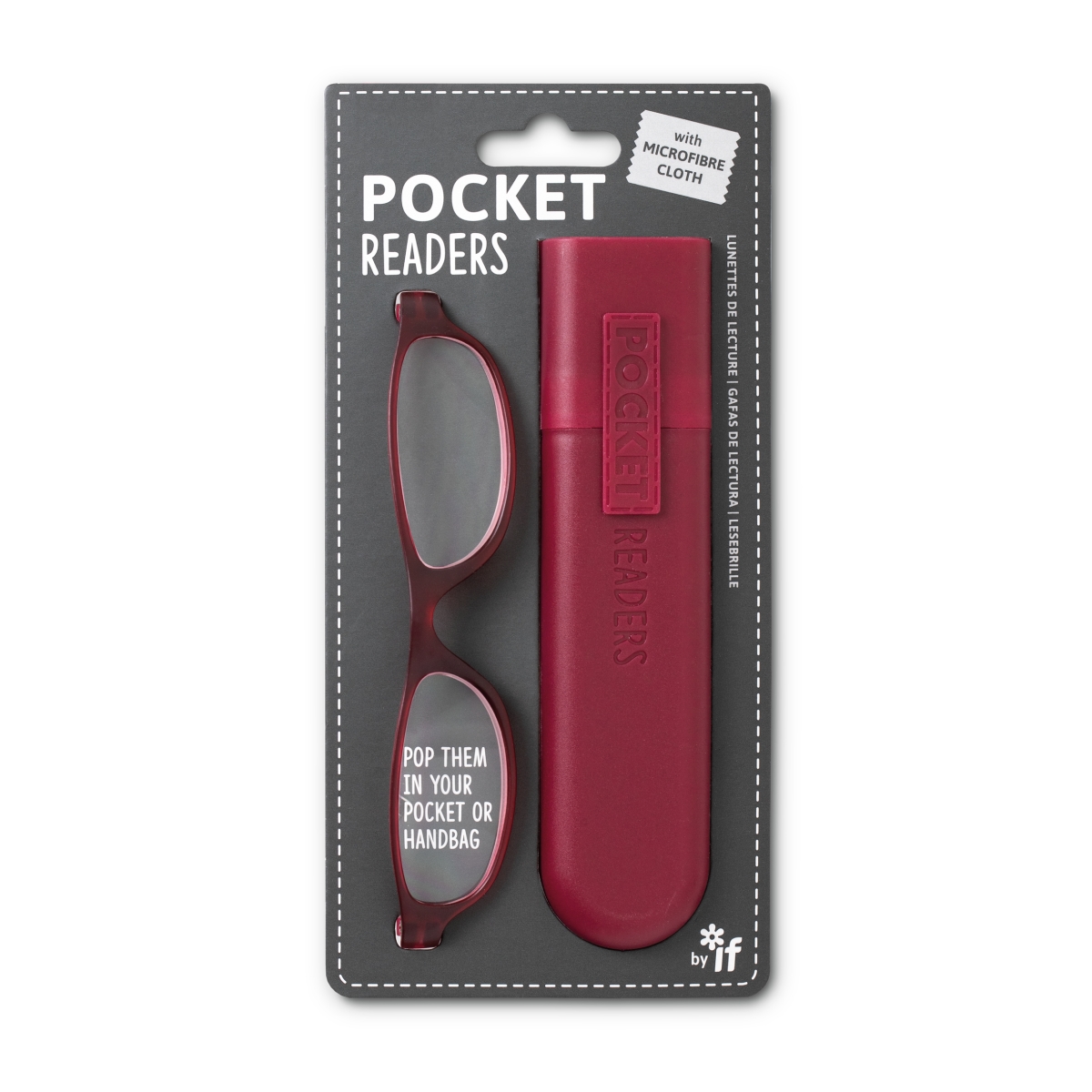 Picture of If USA 47610 Pocket Readers Glasses, Red - Plus 1.5