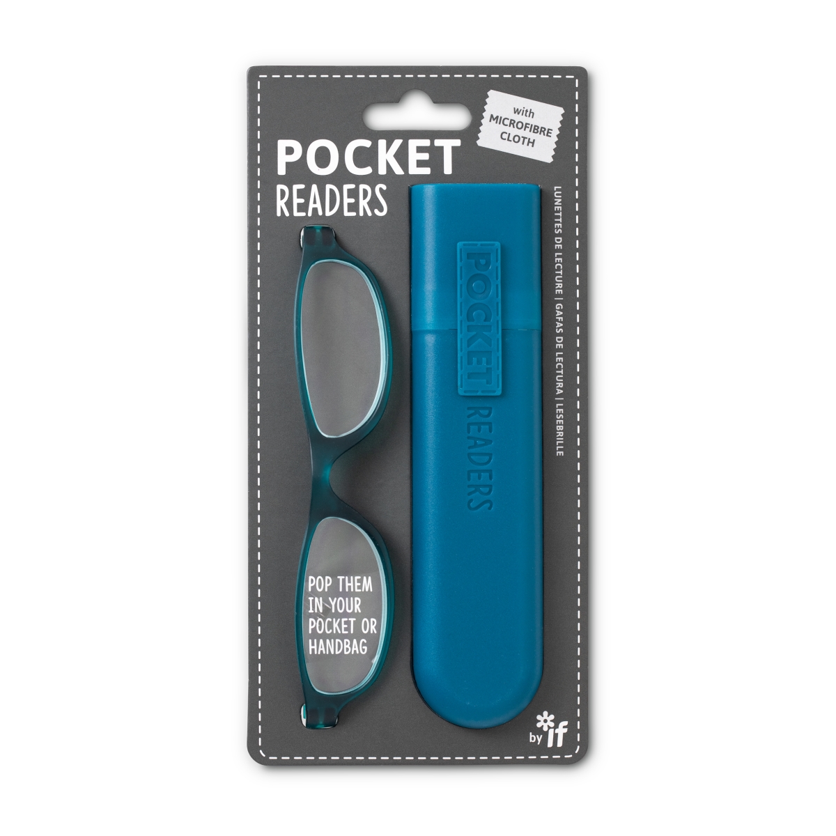 Picture of If USA 47614 Pocket Readers Glasses, Teal - Plus 2.0