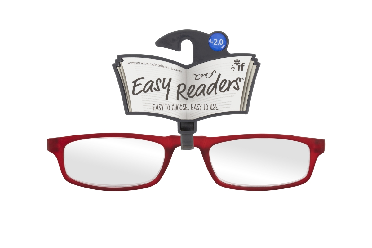 Picture of If USA 47925 Easy Readers Over The Top Glasses, Red - Plus 2.0
