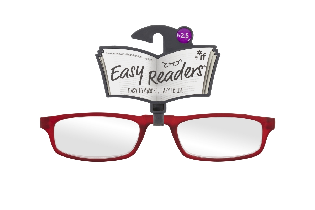 Picture of If USA 47926 Easy Readers Over The Top Glasses, Red - Plus 2.5