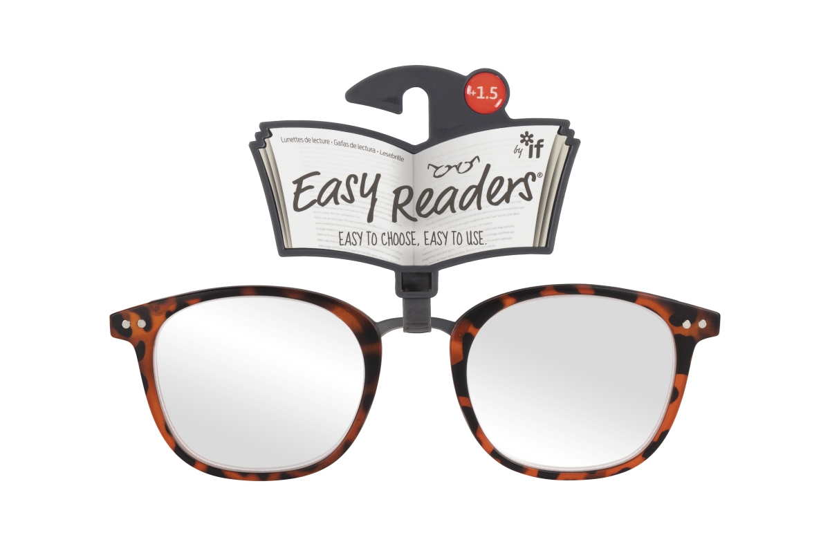Picture of If USA 47930 Easy Readers Metal Bridge Tortoiseshell Glasses, Plus 1.5