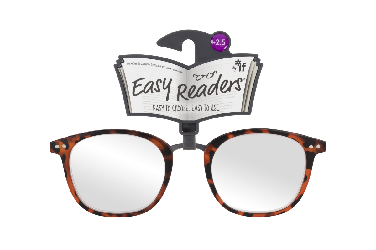 Picture of If USA 47932 Easy Readers Metal Bridge Tortoiseshell Glasses, Plus 2.5