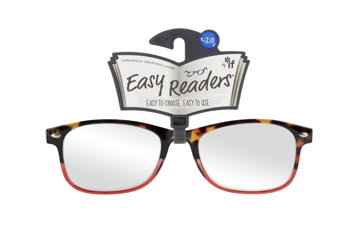 Picture of If USA 47941 Easy Readers Duo Glasses&#44; Tortoiseshell & Red - Plus 2.0