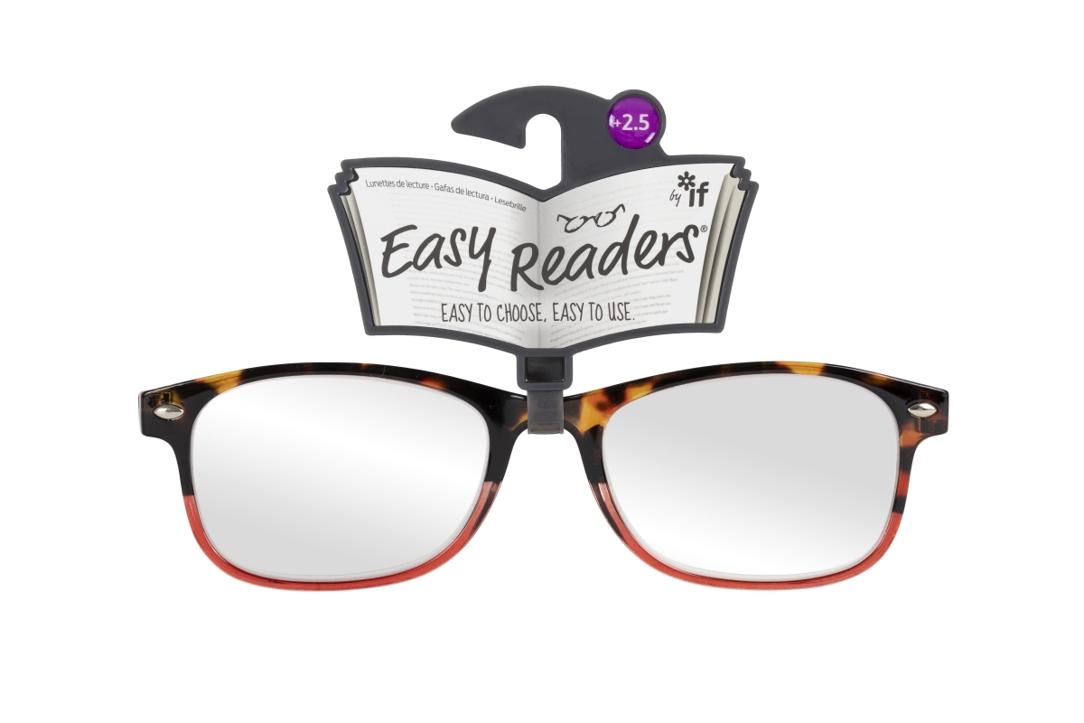 Picture of If USA 47942 Easy Readers Duo Glasses&#44; Tortoiseshell & Red - Plus 2.5