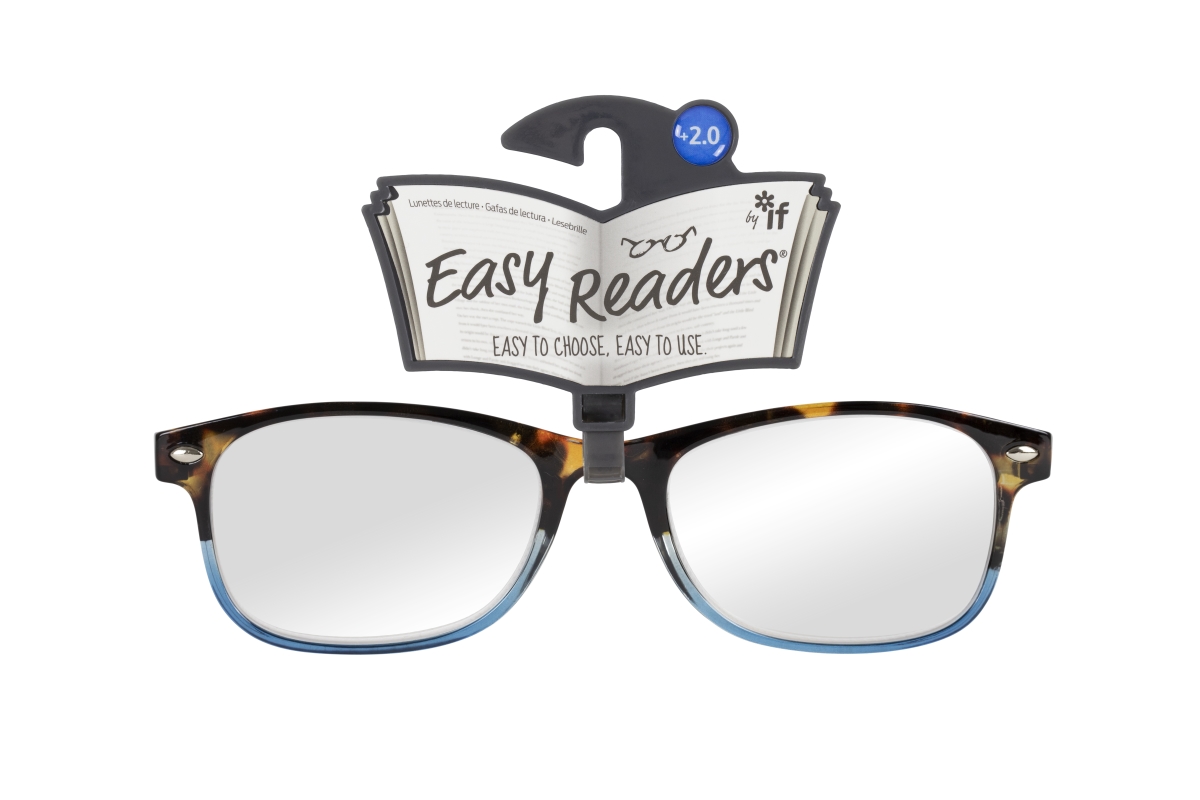 Picture of If USA 47944 Easy Readers Duo Glasses&#44; Tortoiseshell & Blue - Plus 2.0