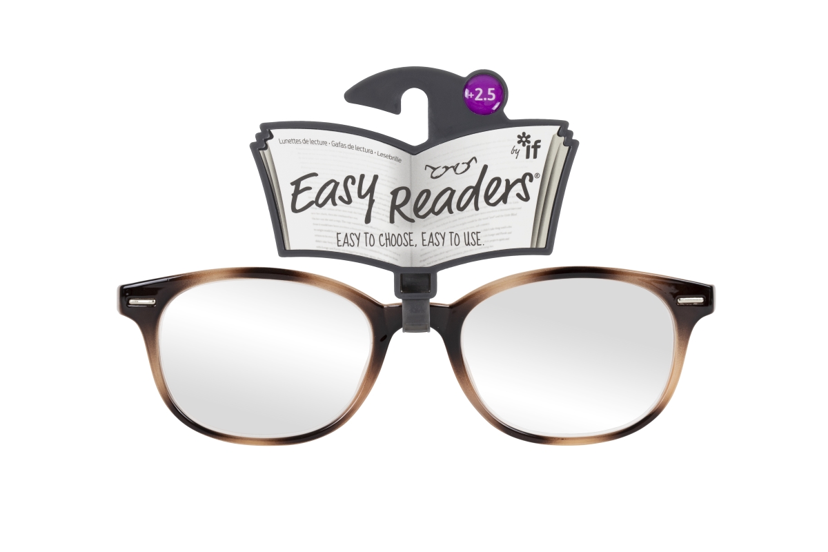 Picture of If USA 47948 Easy Readers Round Glasses&#44; Beige & Brown - Plus 2.5