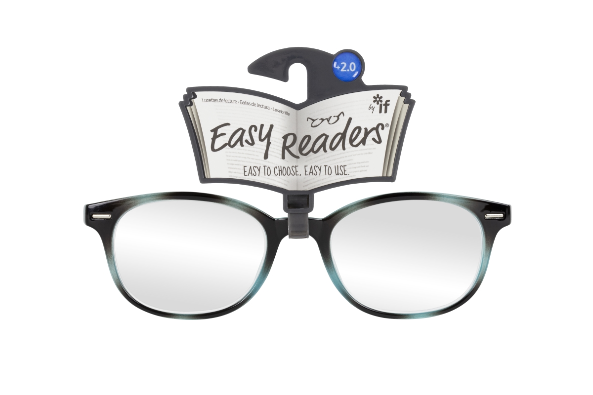Picture of If USA 47950 Easy Readers Round Glasses&#44; Blue & Black - Plus 2.0
