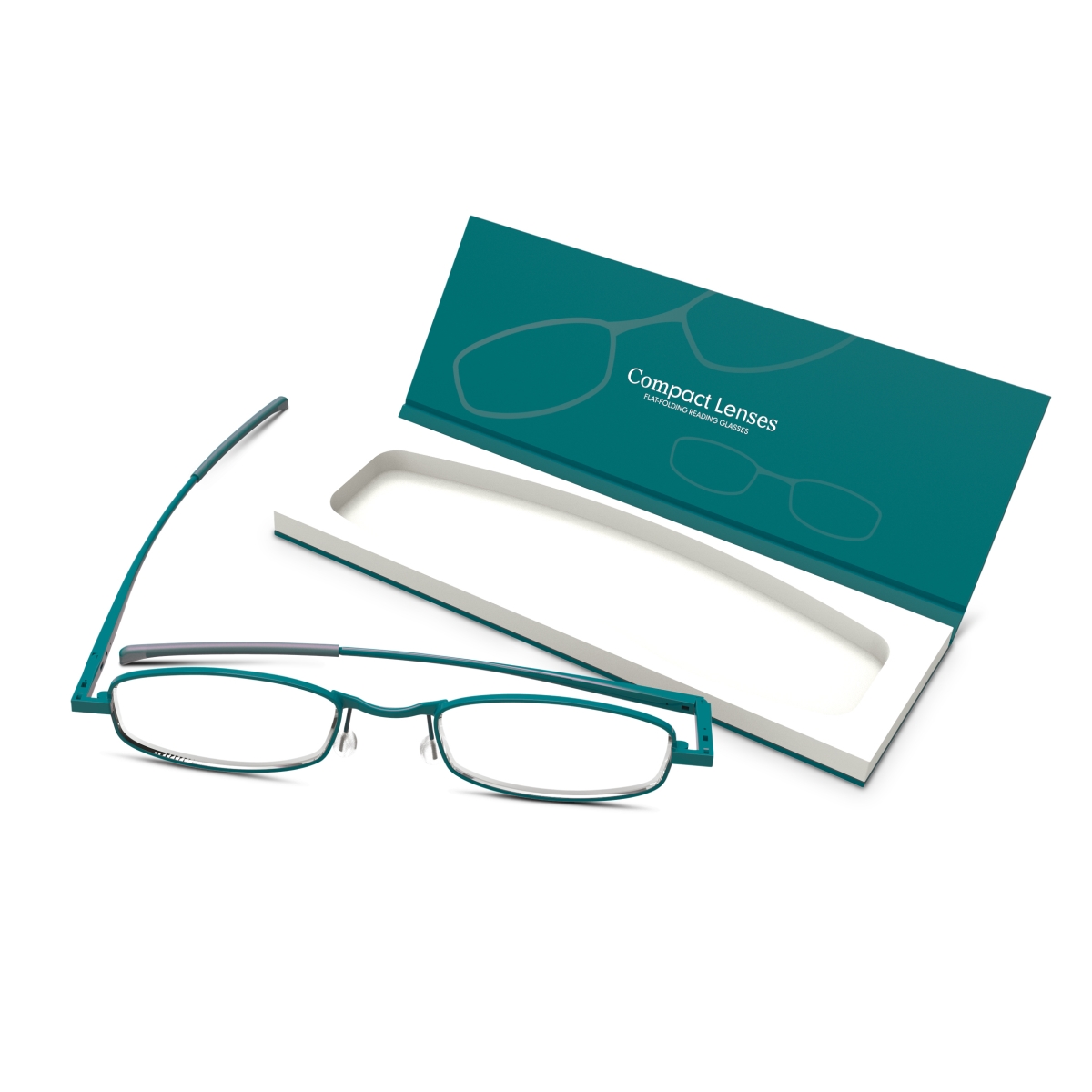Picture of If USA 91706 Compact Lens Flat Folding Reading Glasses, Surf - Plus 1.0