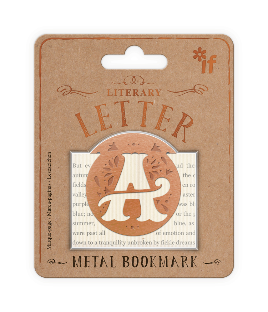 Literary Letters Bookmark, Letter A