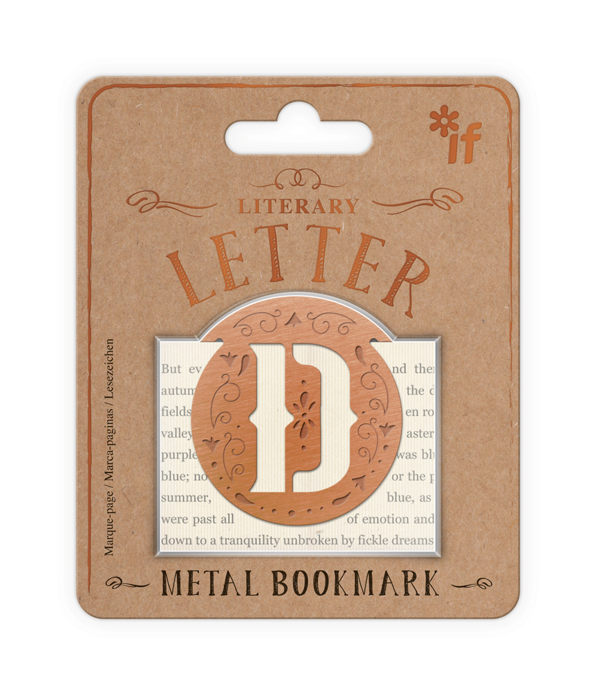 Literary Letters Bookmark, Letter D