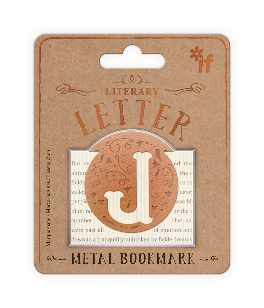 Literary Letters Bookmark, Letter J