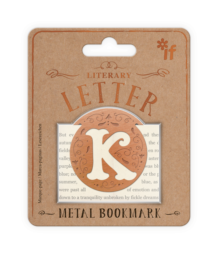 Literary Letters Bookmark, Letter K
