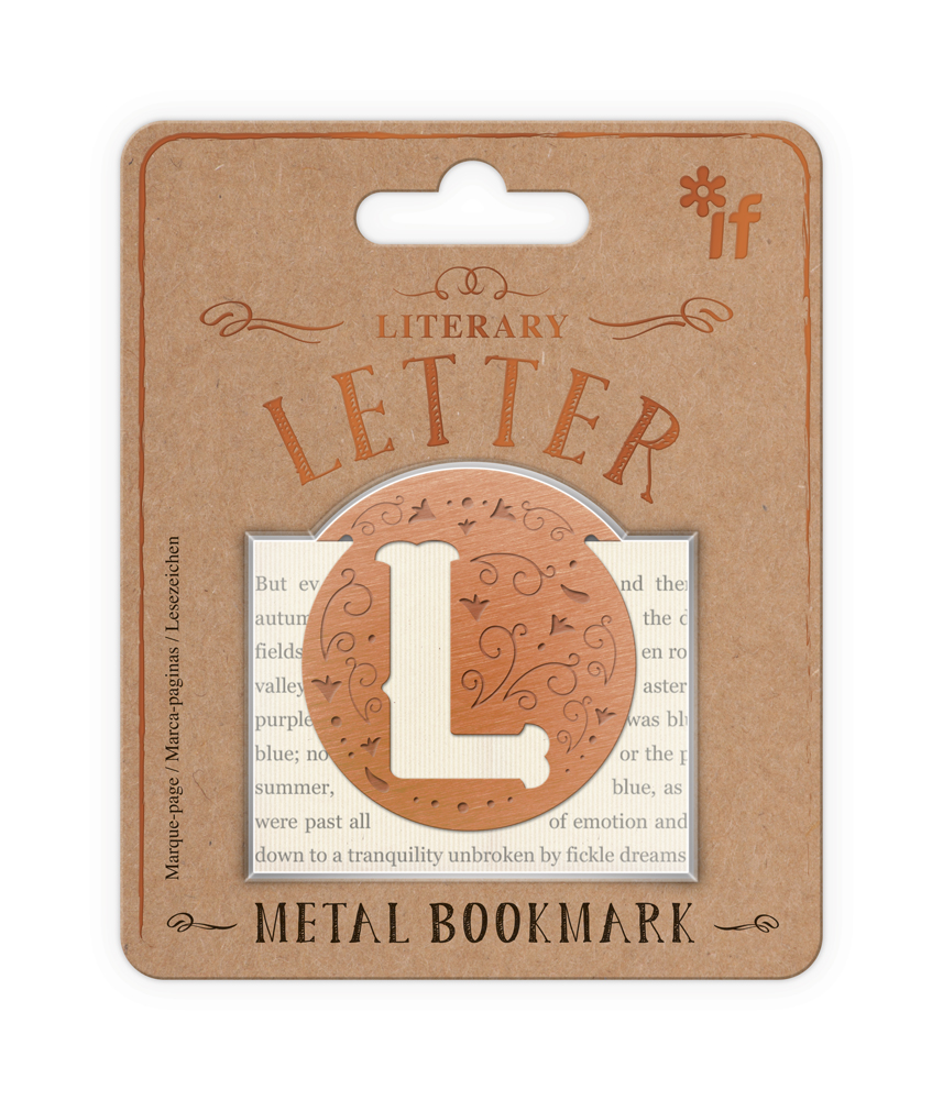 Literary Letters Bookmark, Letter L