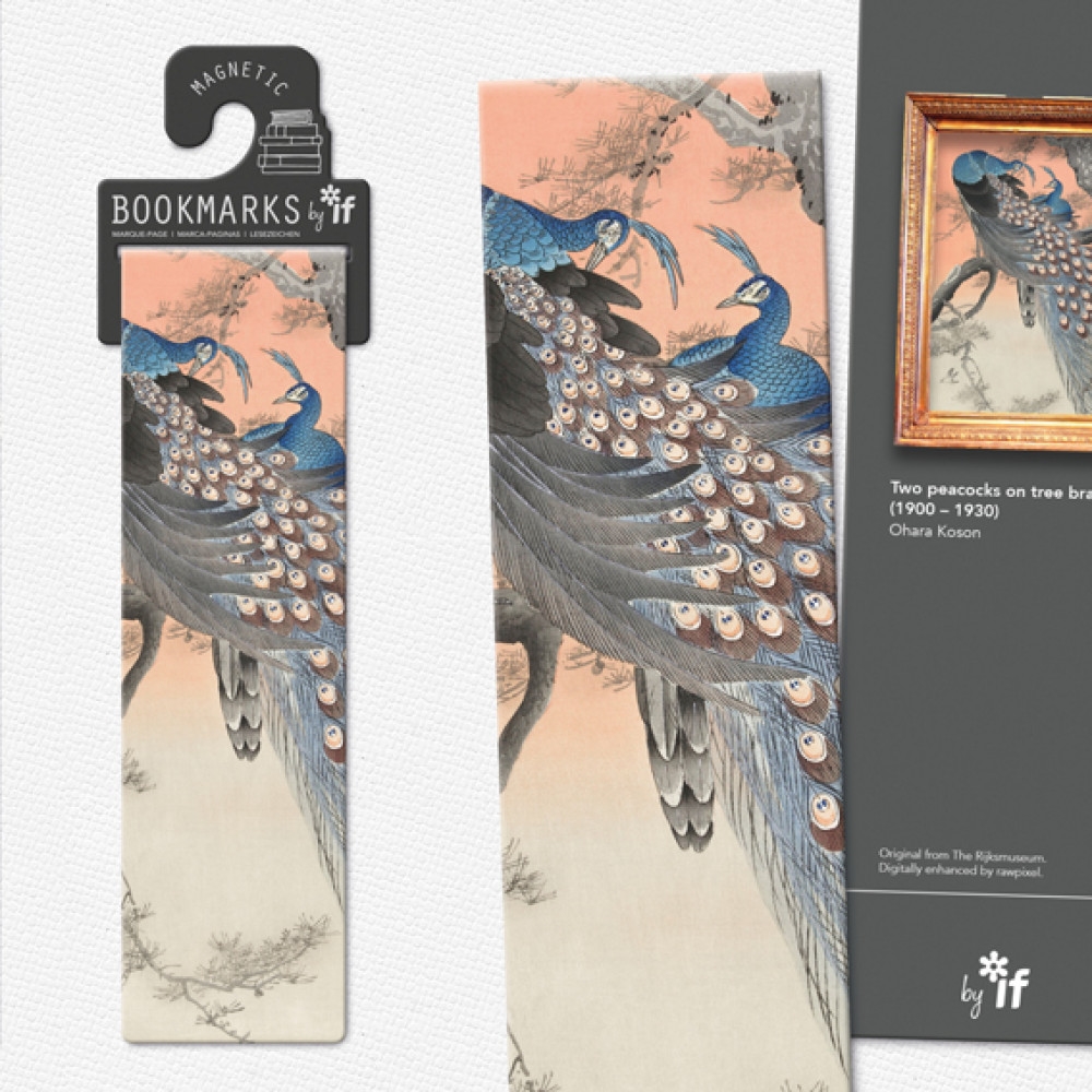 15112 Classics Collection Bookmark Two Peacocks