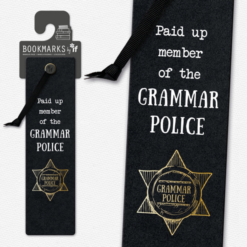Literary Collection Bookmark Grammar Police