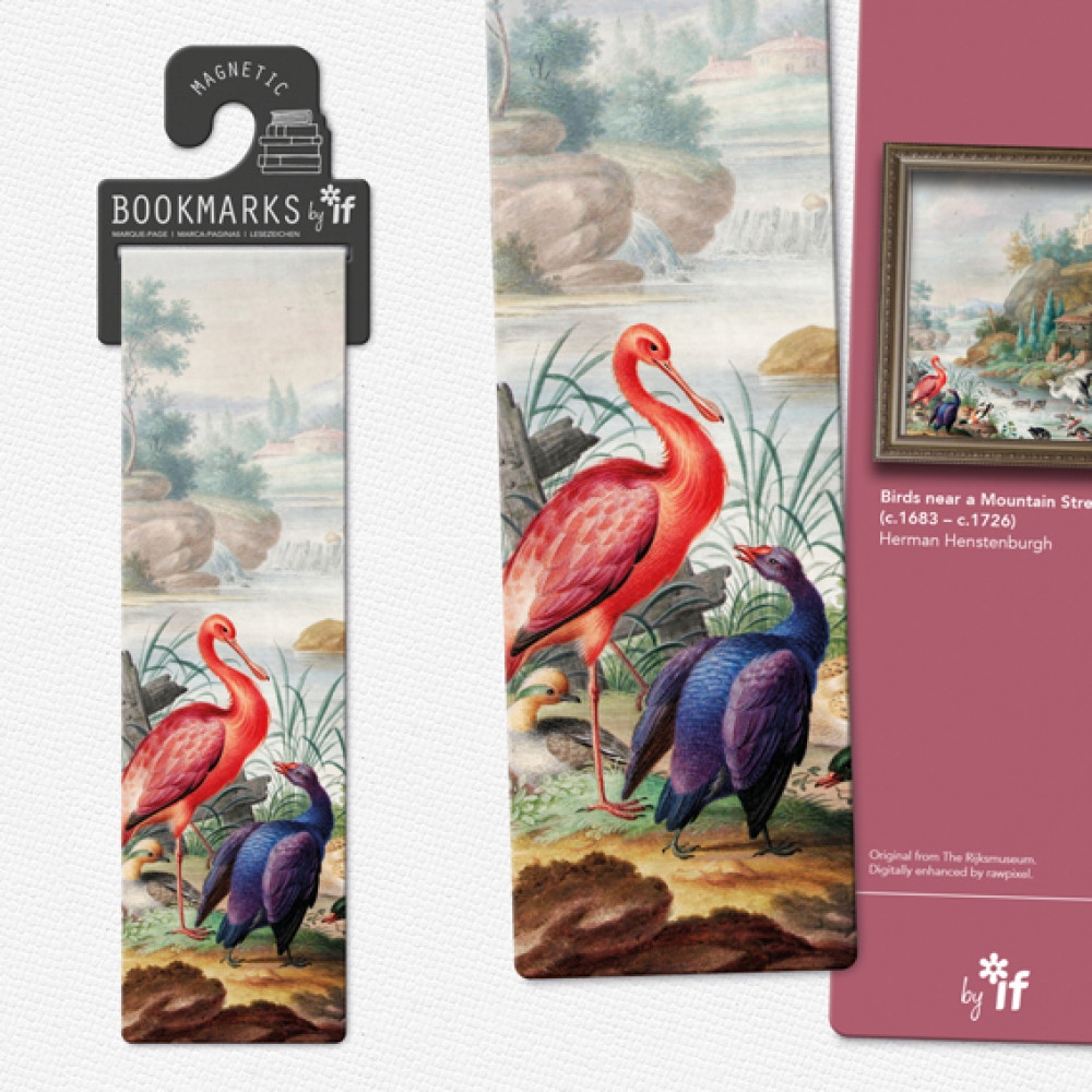 Classics Collection Bookmark Birds Near A Mountain Stream