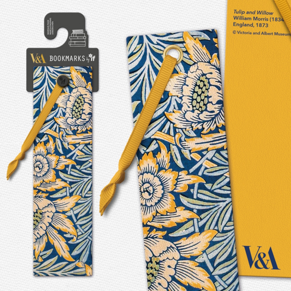 15701 V&A Collection Bookmark Morris Tulip & Willow