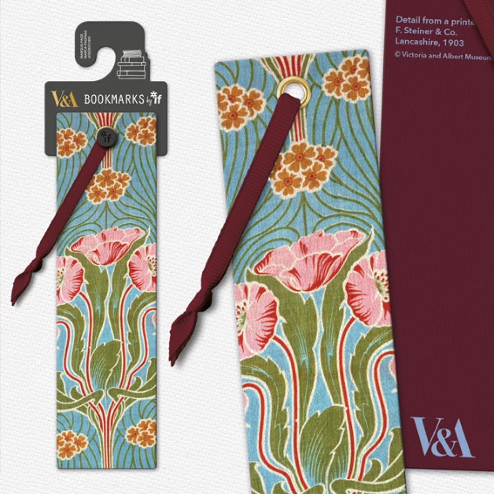 15712 V&A Collection Bookmark Steiner Poppies