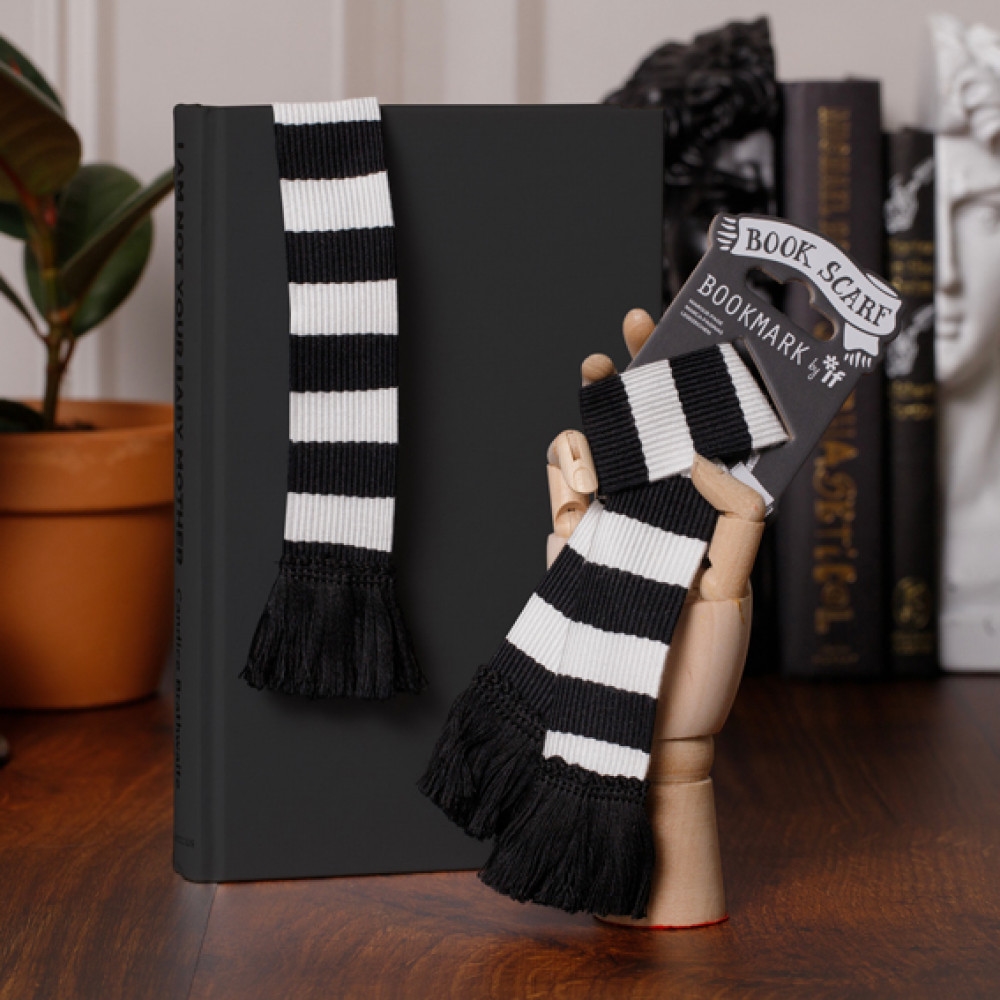 32905 Book Scarf Bookmark - Black & White