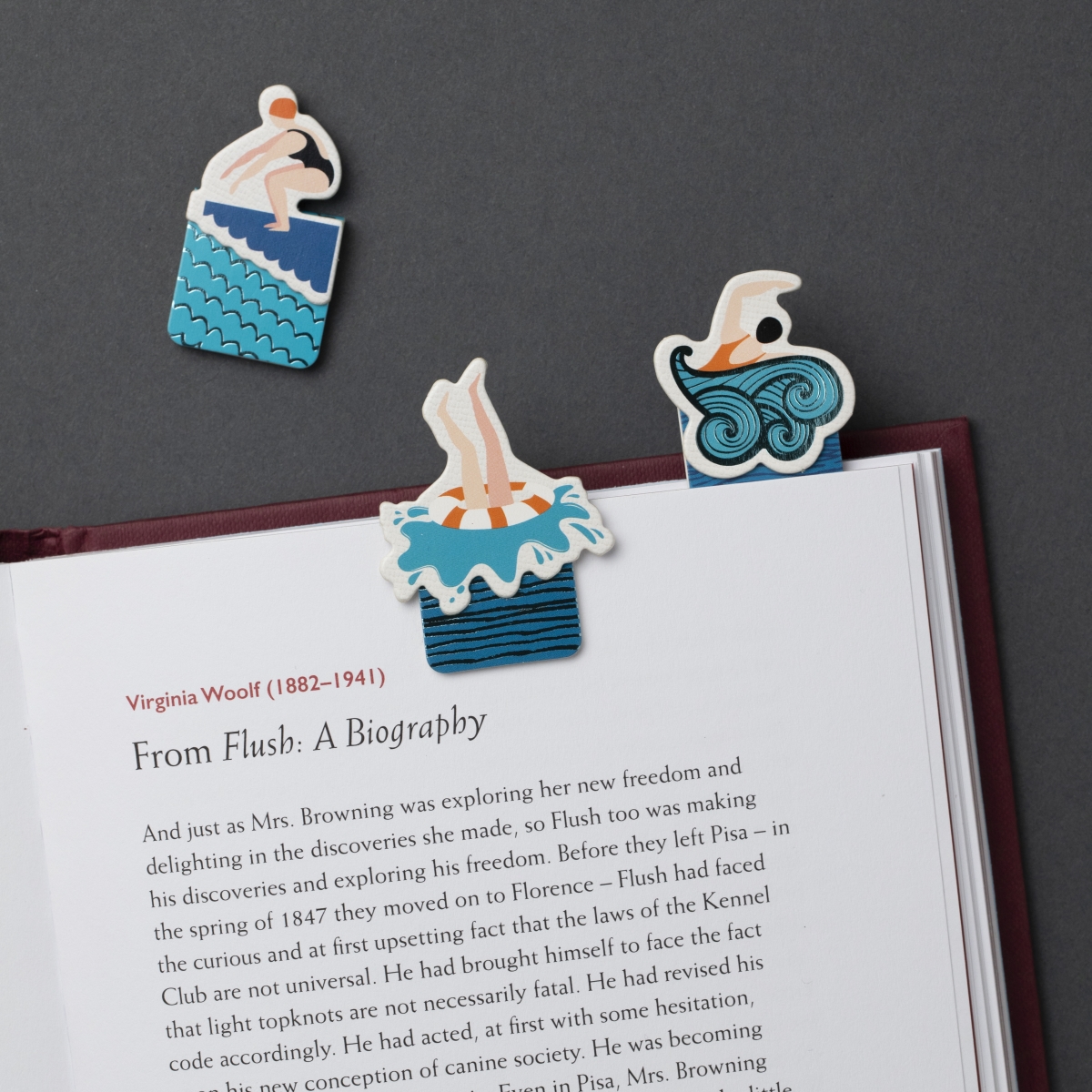 15911 Magnetic Mini Bookmark - Swimmers