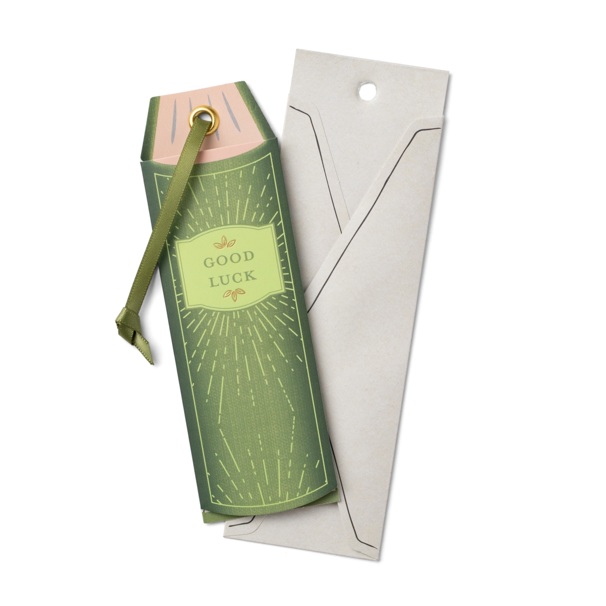 16302 Greetings Card Bookmark - Good Luck