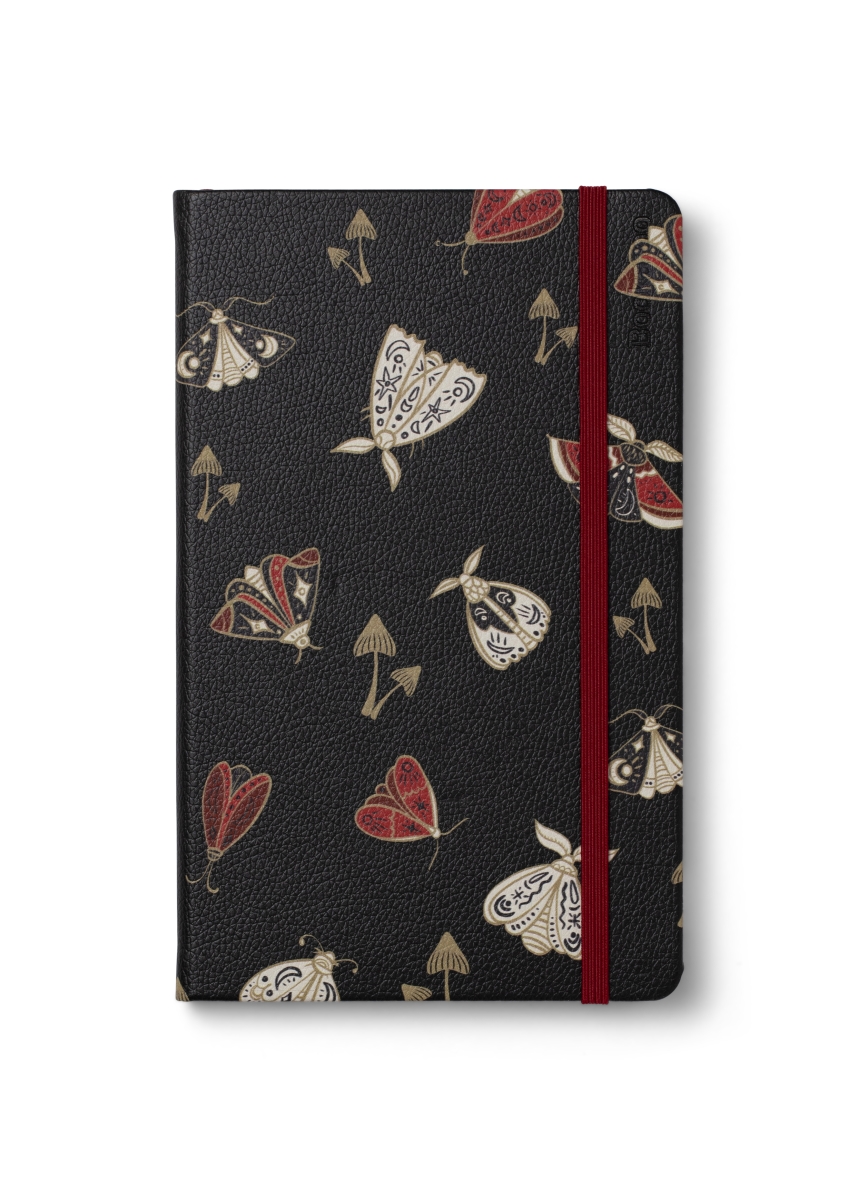 21212 Bookaroo A5 Notebook - Dark Moths
