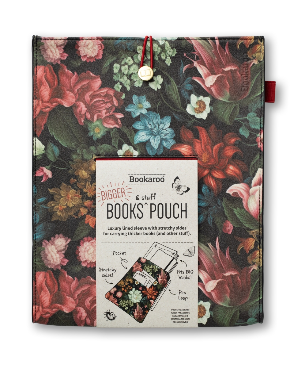 21403 Bookaroo Books & Stuff Pouch - Dark Floral