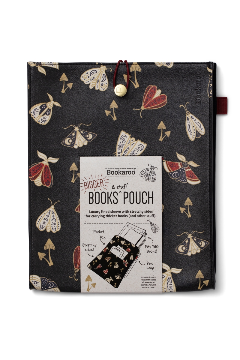 21412 Bookaroo Books & Stuff Pouch - Dark Moths