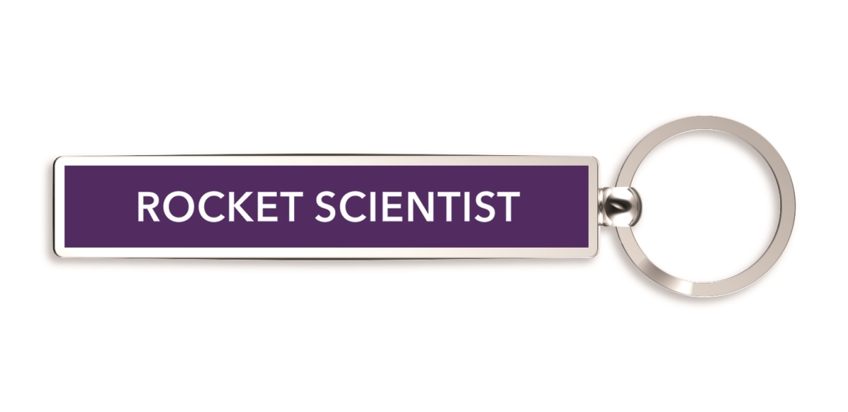 32741 Show Offs Metal Keyrings - Rocket Scientist
