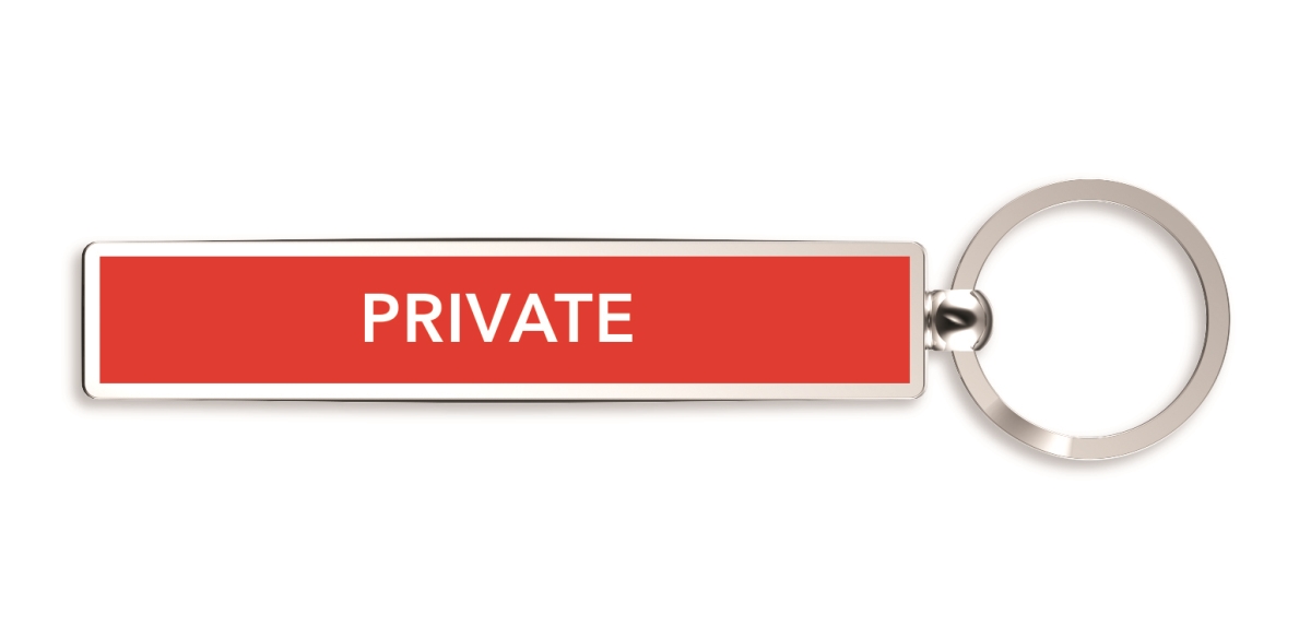32742 Show Offs Metal Keyrings - Private
