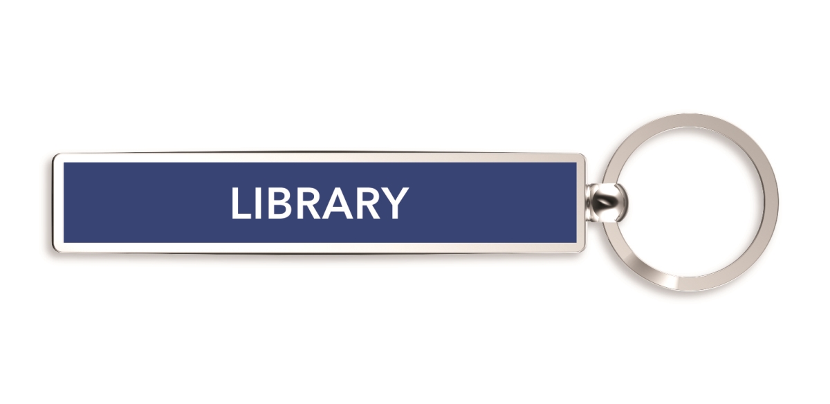 32743 Show Offs Metal Keyrings - Library
