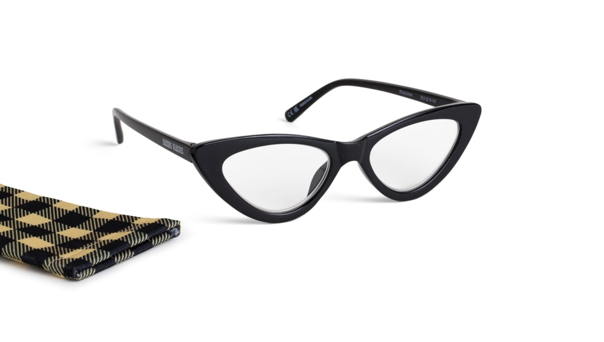 36204 Peggys Baking Reading Glasses - Black Plus 2.5 Strength