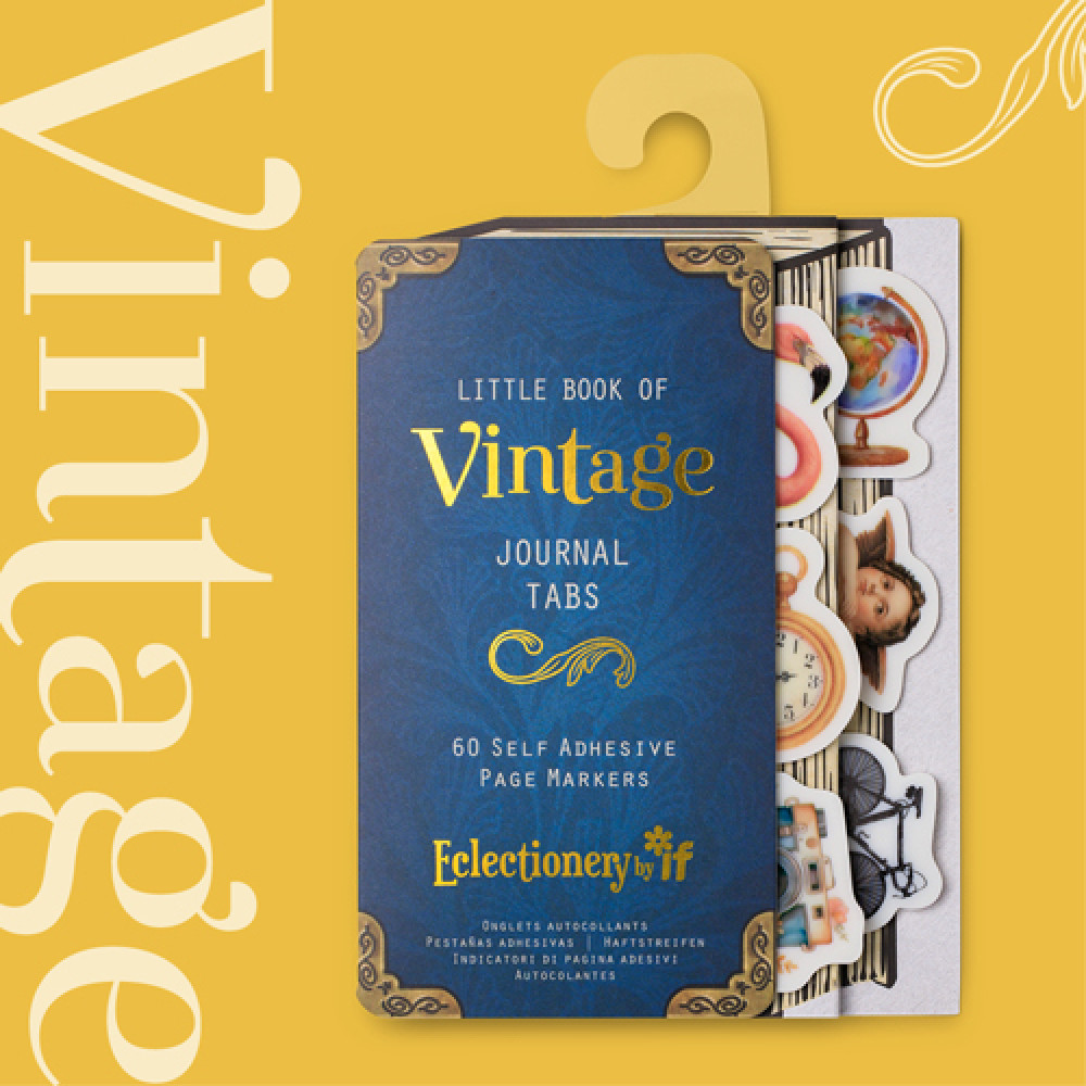 37604 Eclectionery Journal Tabs Bookmark - Vintage