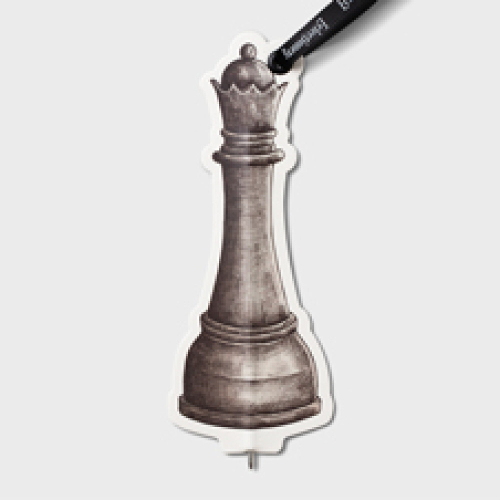 37804 Eclectionery Flat Bookmark Pen - Chess
