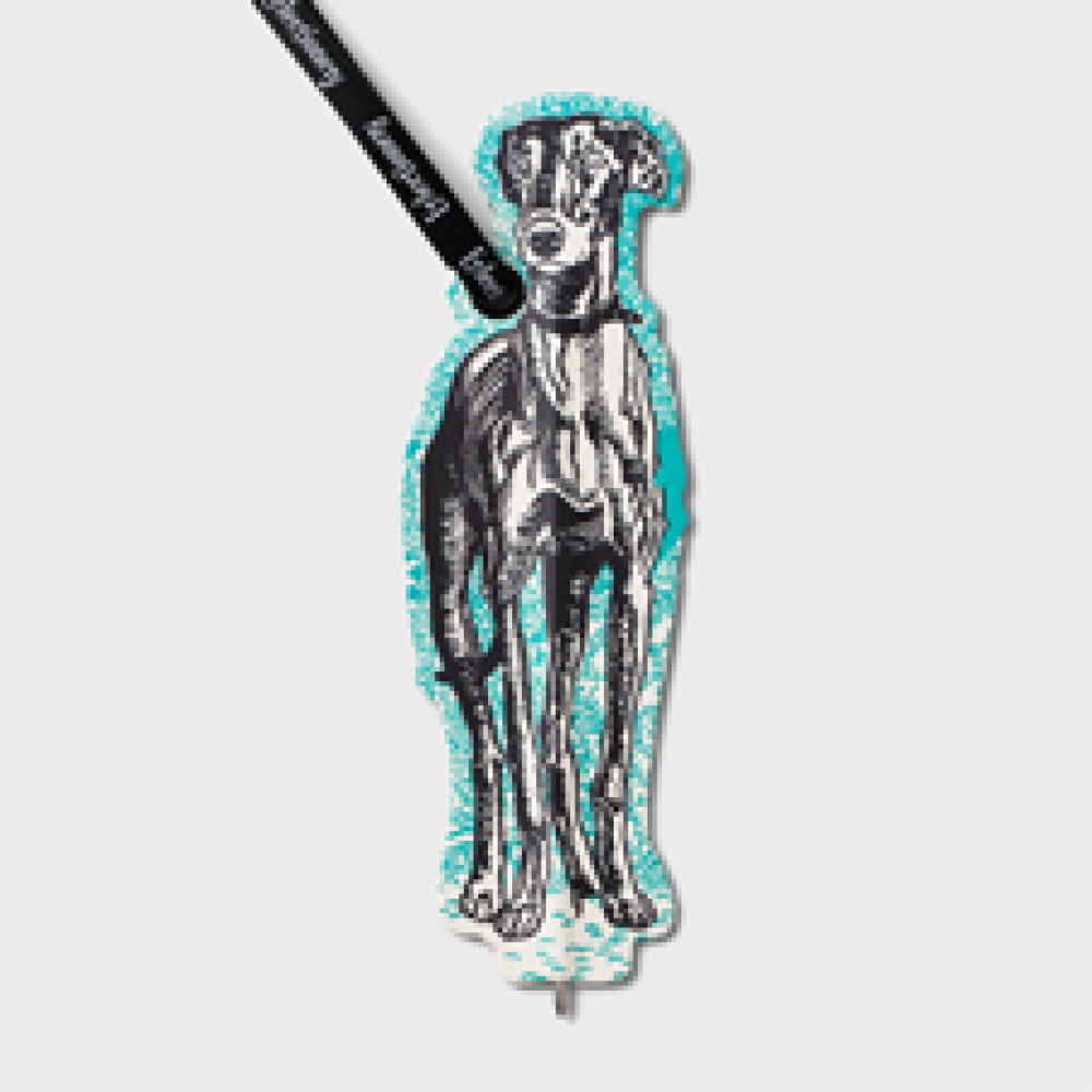 37806 Eclectionery Flat Bookmark Pen - Dog