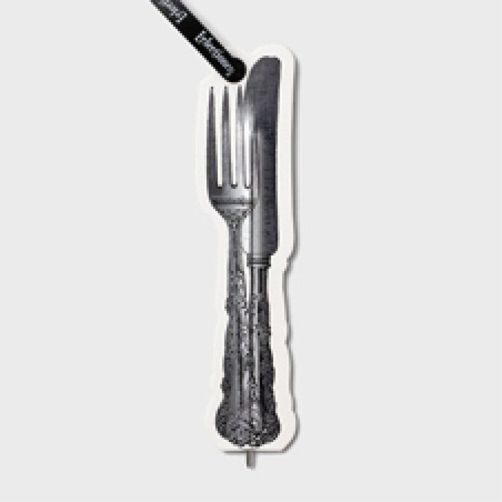 37812 Eclectionery Flat Bookmark Pen - Knife & Fork