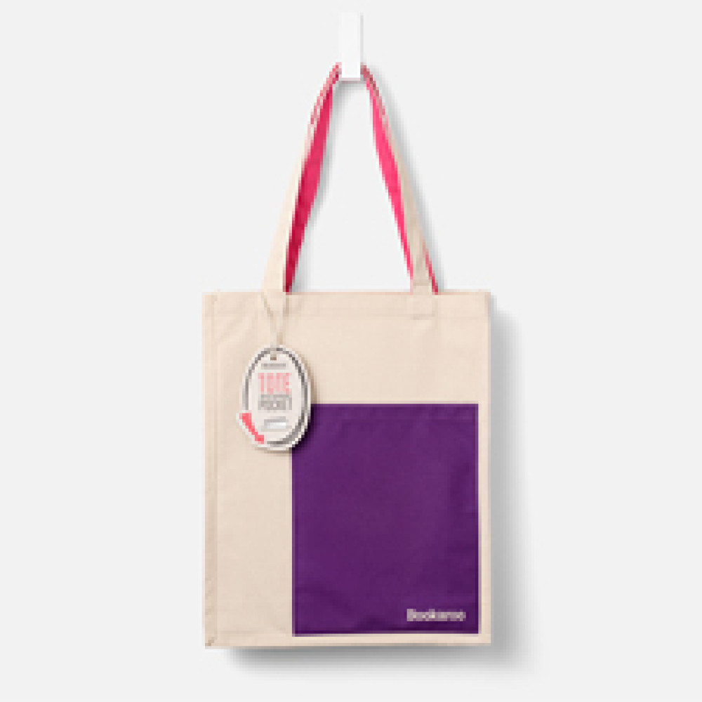 38043 Bookaroo Tote Bag - Purple & Pink