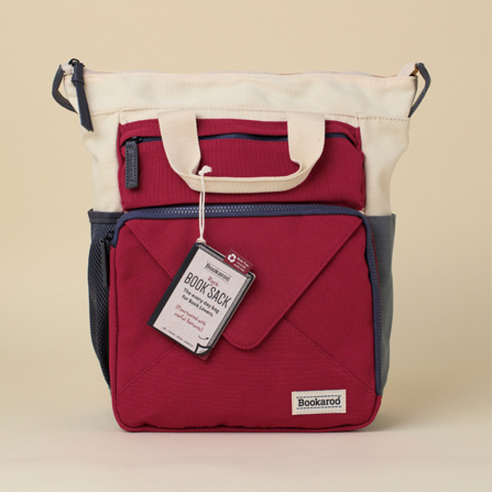 38146 Bookaroo Book Ruck Sack Backpacks - Burgundy
