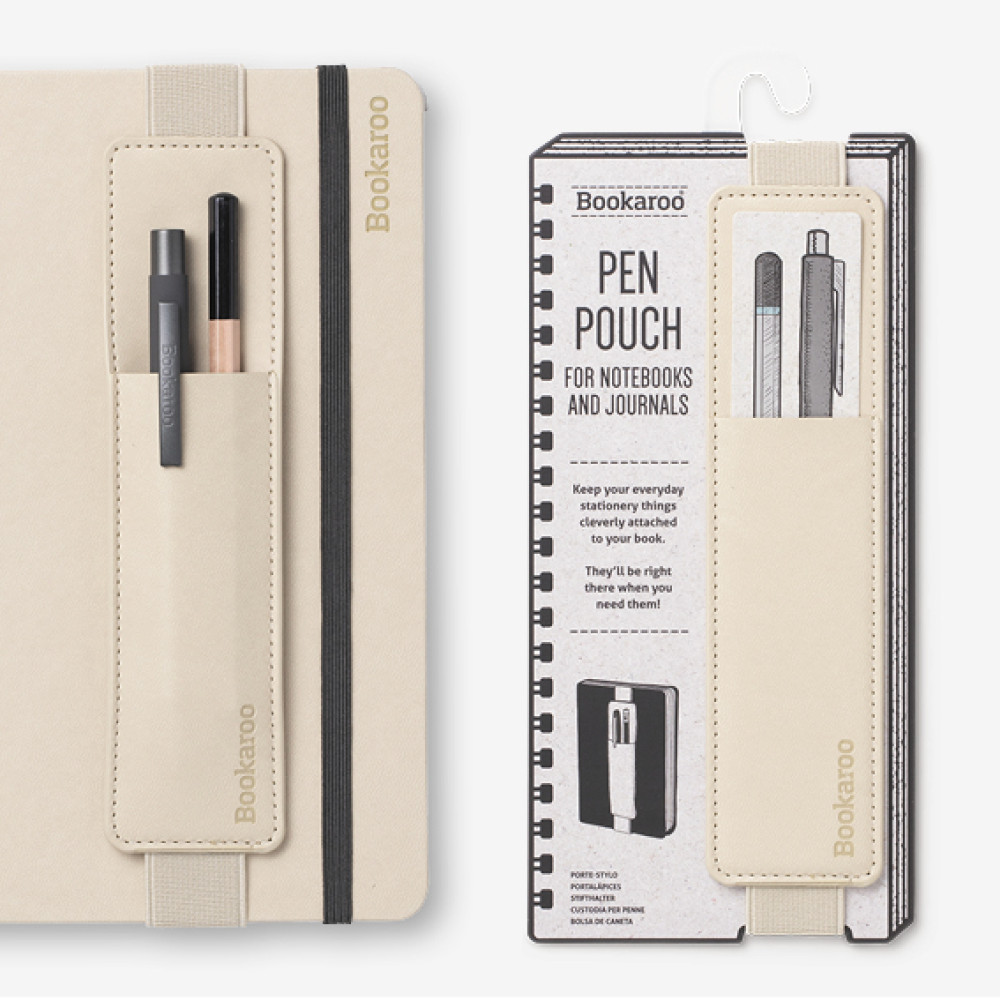 40734 Bookaroo Pen Pouch - Cream