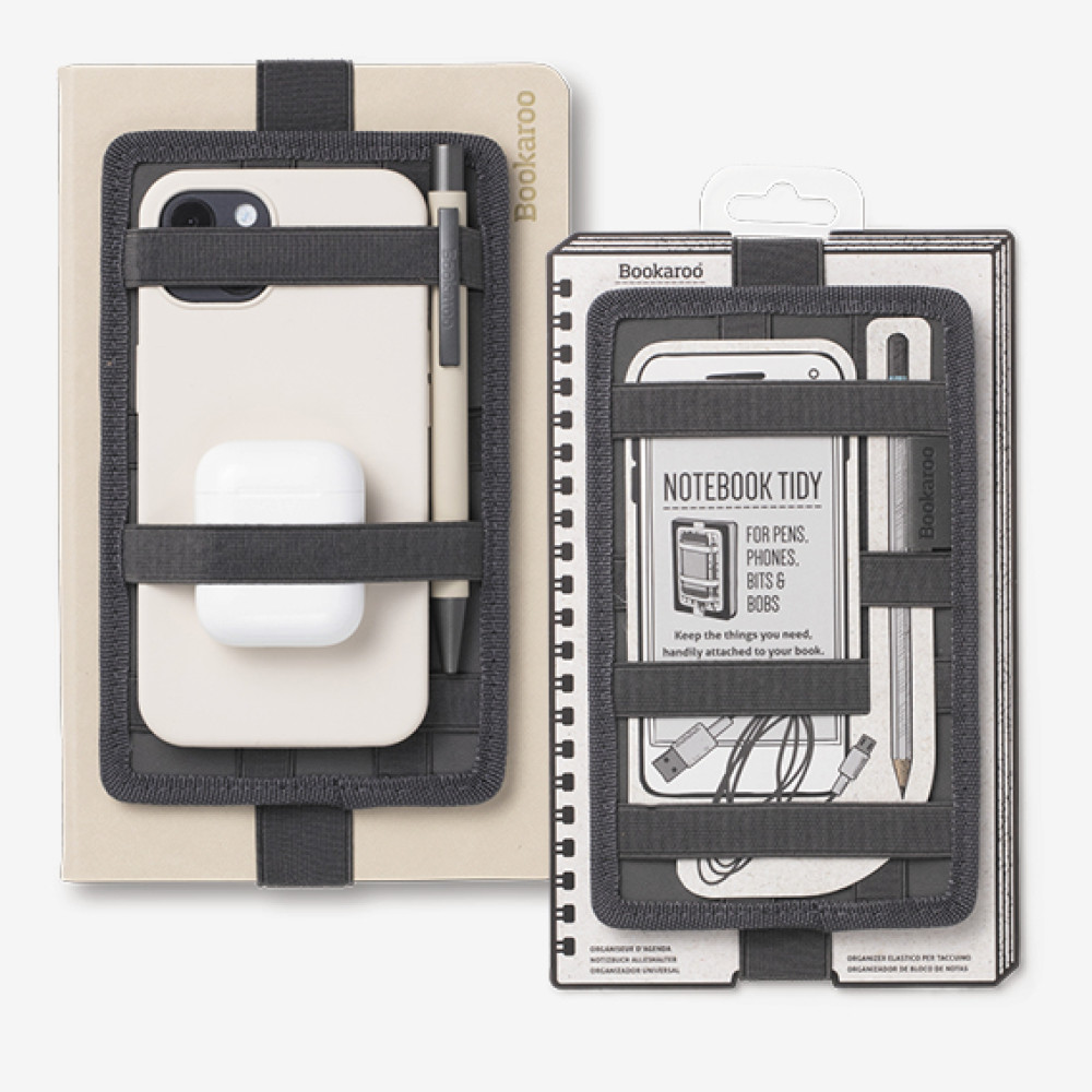 40933 Bookaroo Notebook Tidy Cases - Charcoal