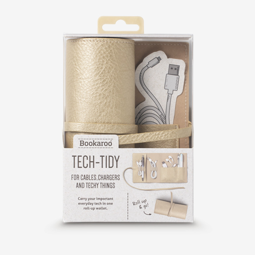 41023 Bookaroo Travel Tech-Tidy Cases - Gold
