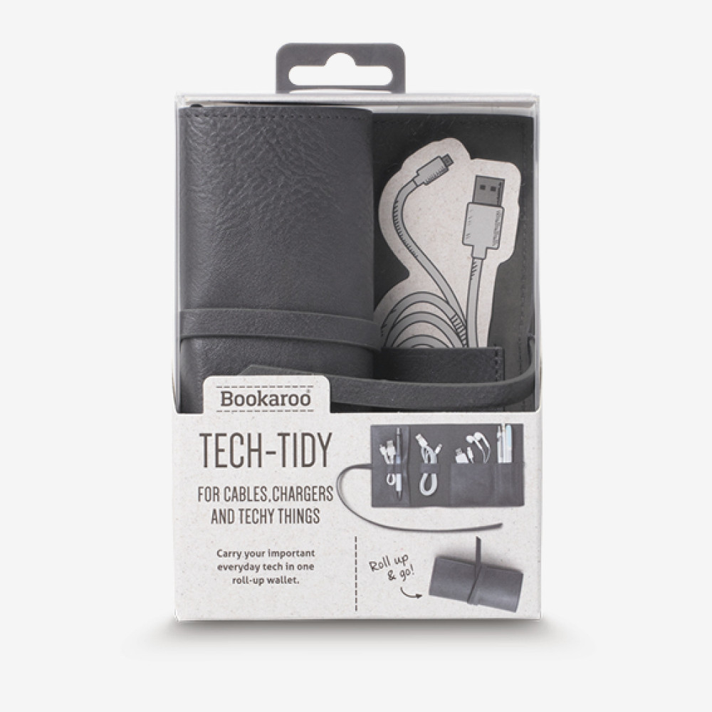 41033 Bookaroo Travel Tech-Tidy Cases - Charcoal