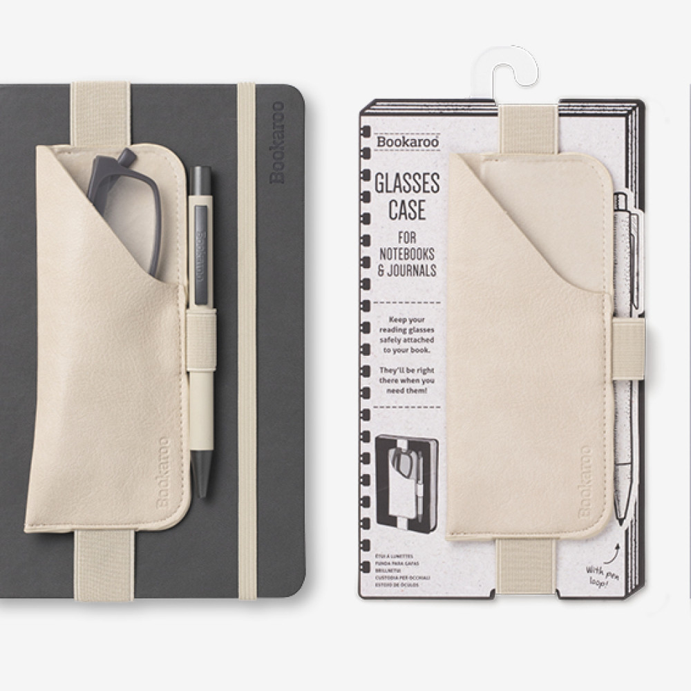 41234 Bookaroo Glasses Case - Cream