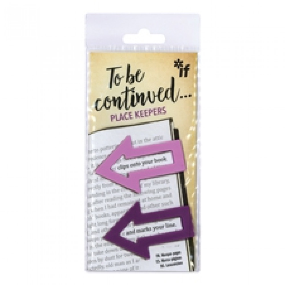 42304 To Be Continued Place Keepers Bookmarks - Purple